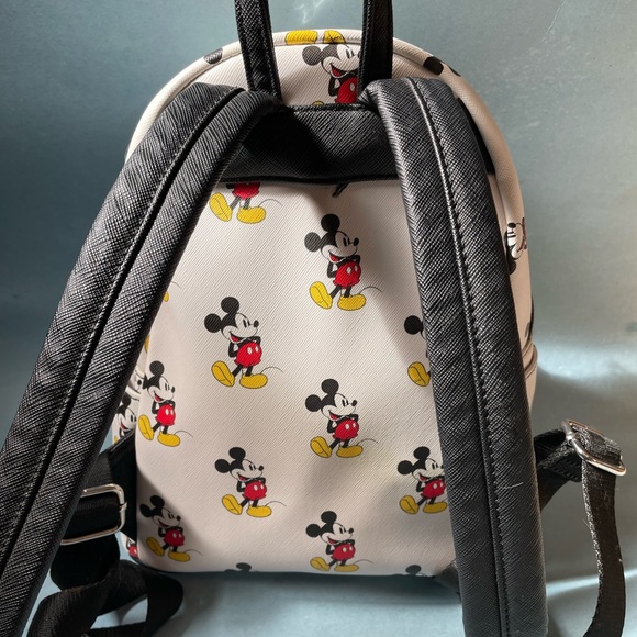 EUC Disney x Loungefly Mickey Mouse Allover Classic Standing Mini Backpack - Picture 2 of 7